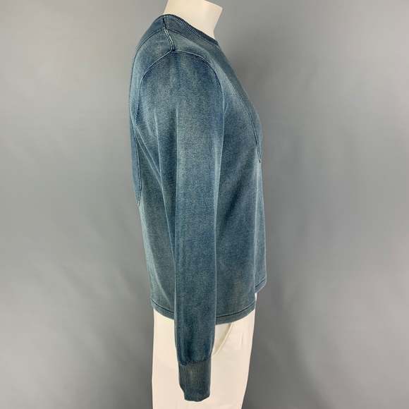 RRL by RALPH LAUREN Size L Indigo Wash Crew-Neck Pullover - Picture 2 of 5